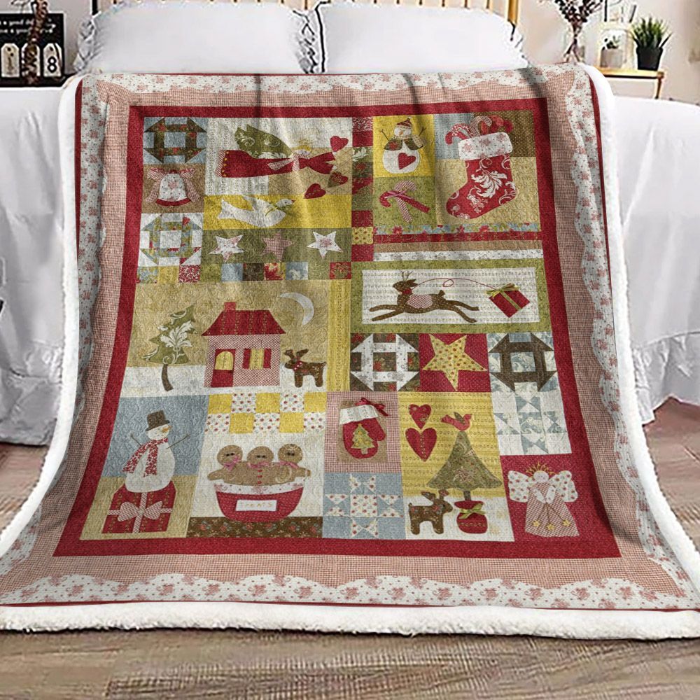 Christmas Sherpa Fleece Blanket