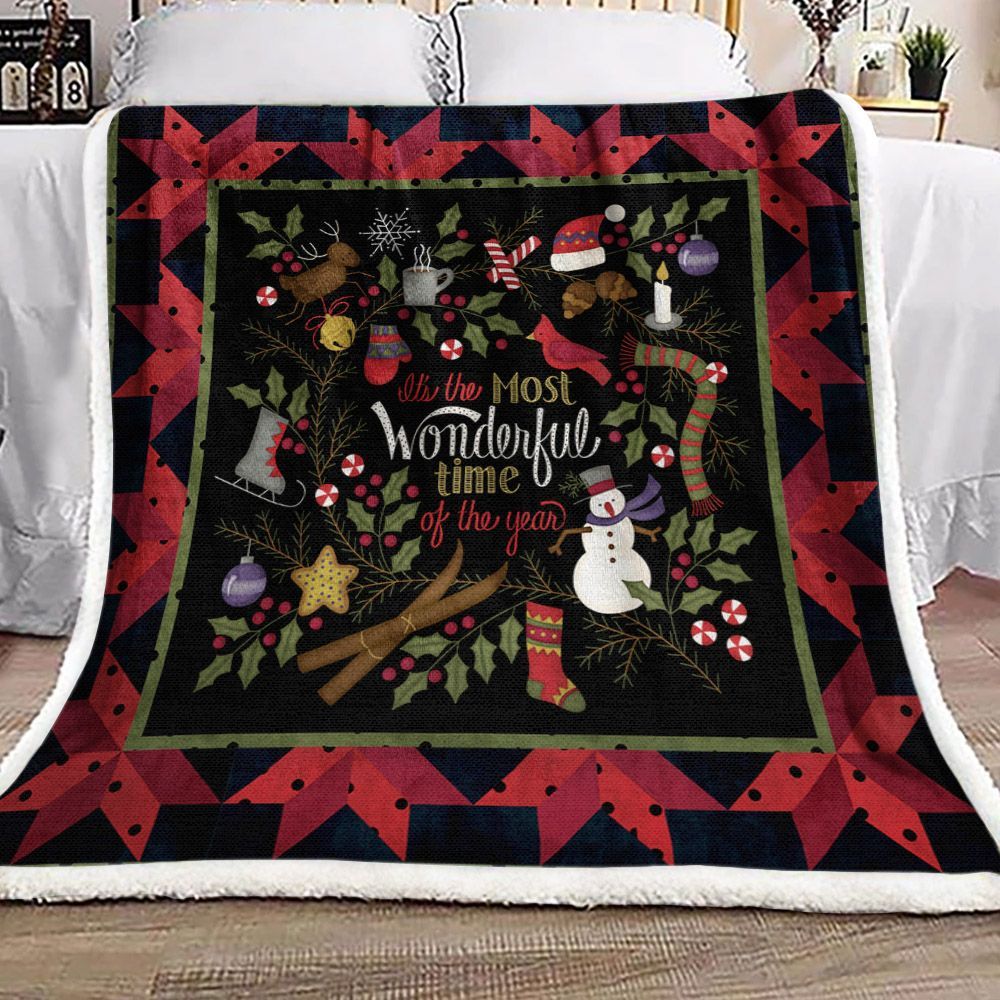 Christmas Sherpa Fleece Blanket