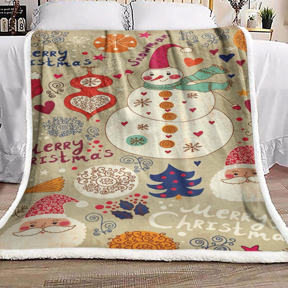 Christmas Sherpa Fleece Blanket