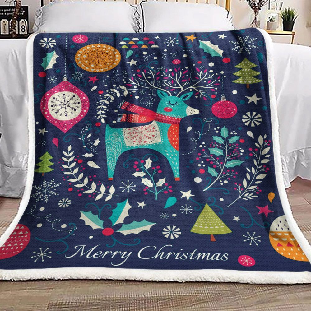 Christmas Sherpa Fleece Blanket