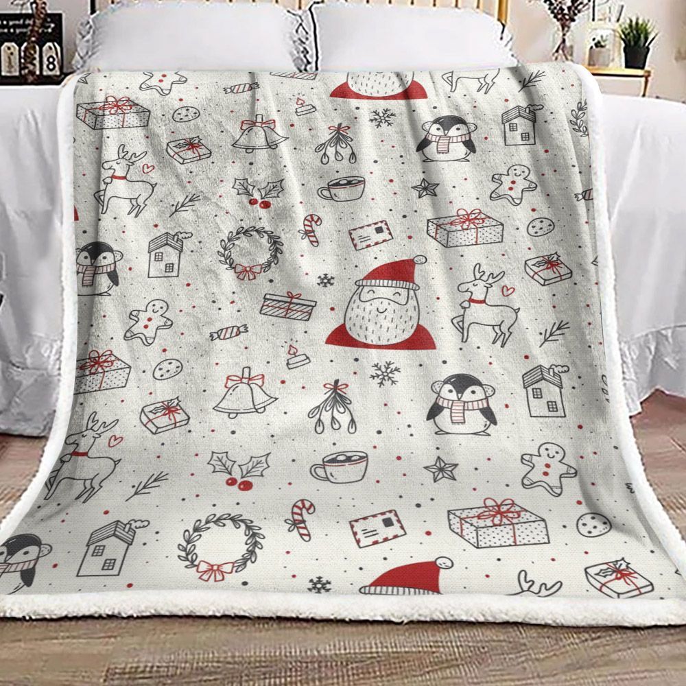 Christmas Sherpa Fleece Blanket