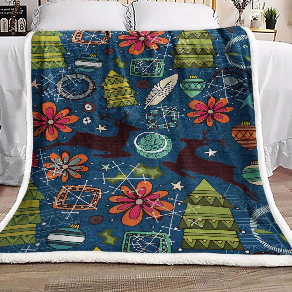 Christmas Sherpa Fleece Blanket