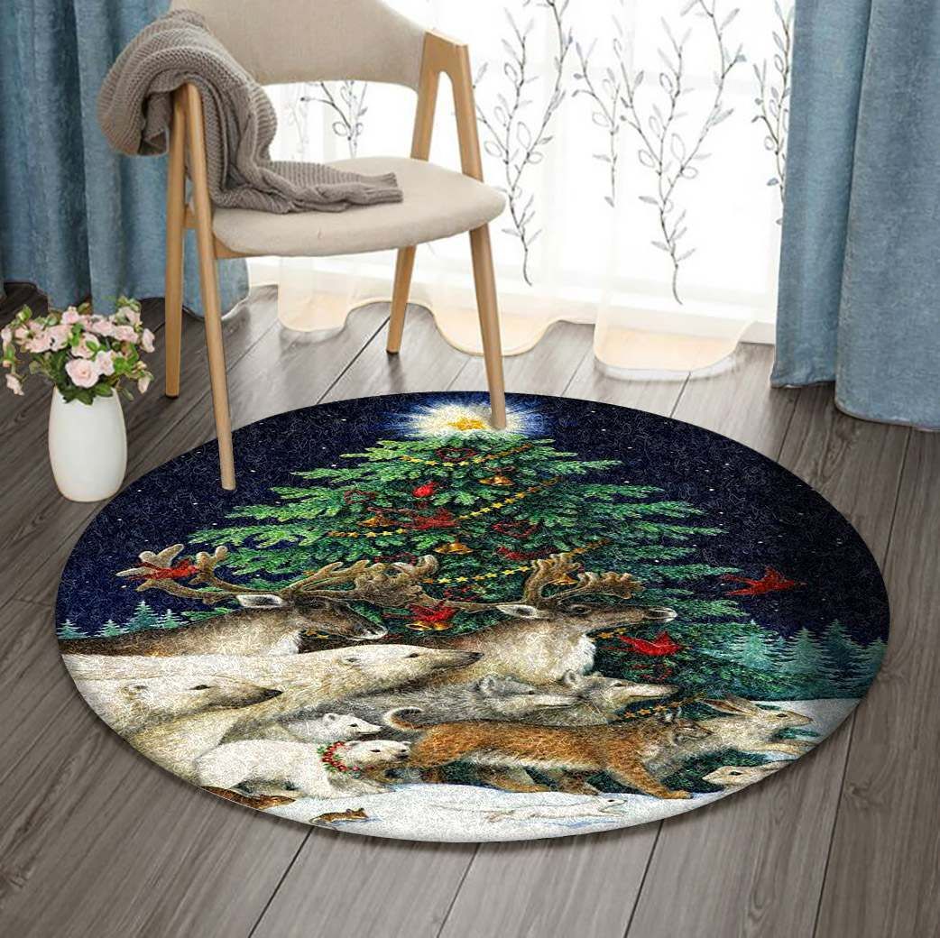 Christmas Round Carpet