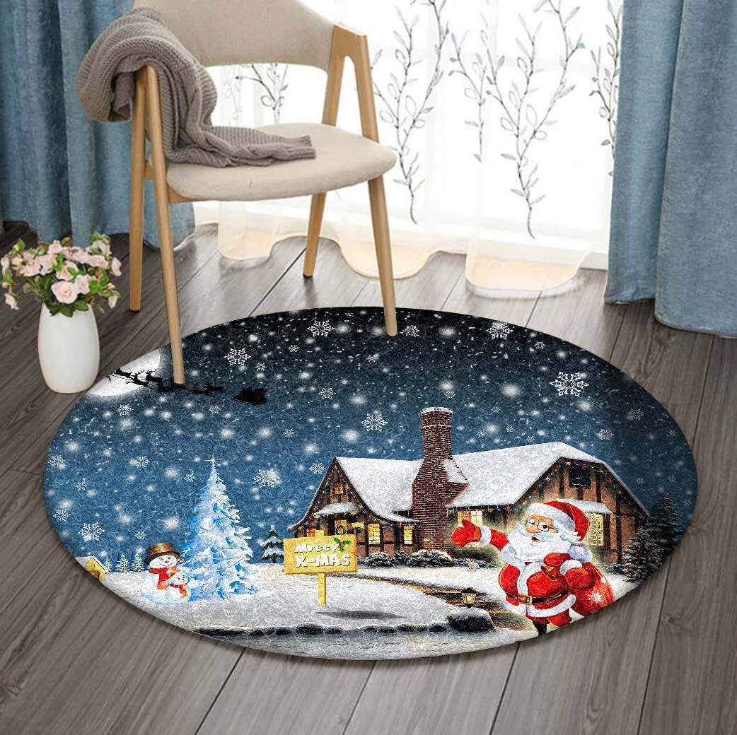 Christmas Round Carpet