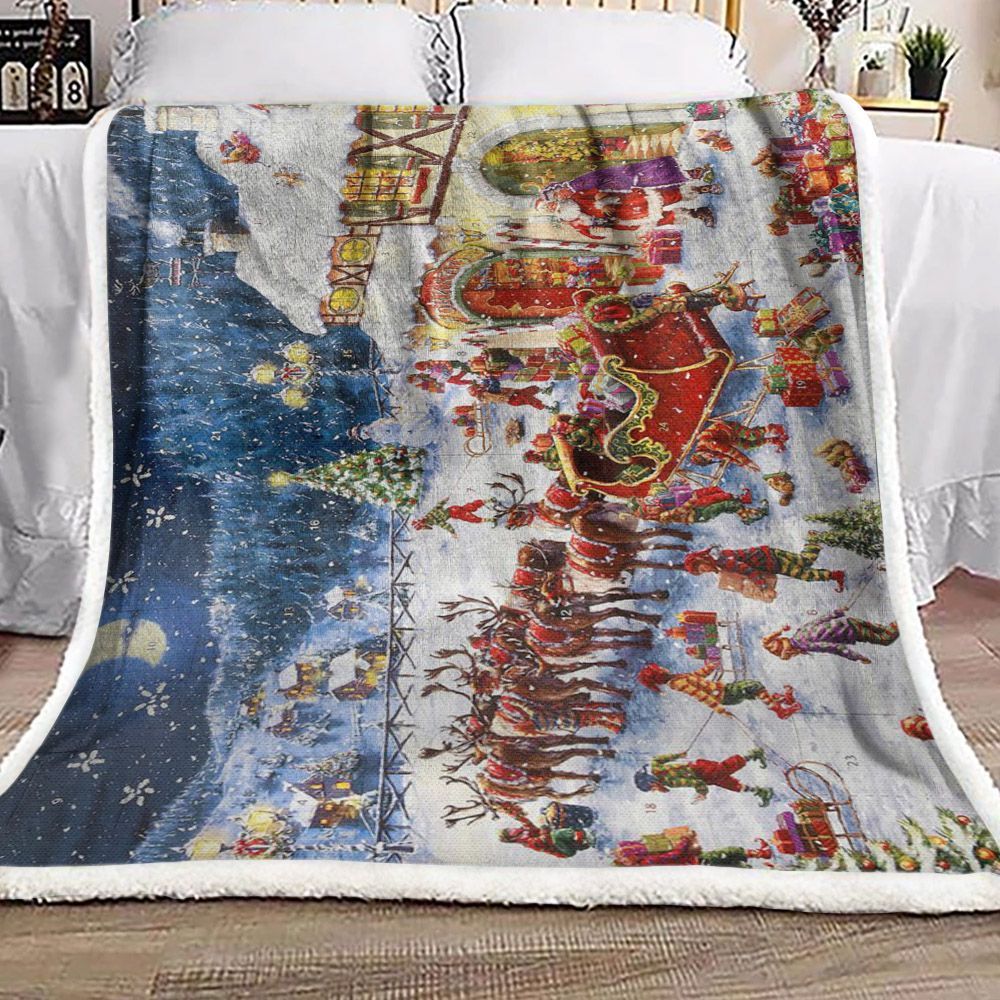 Christmas Sherpa Fleece Blanket