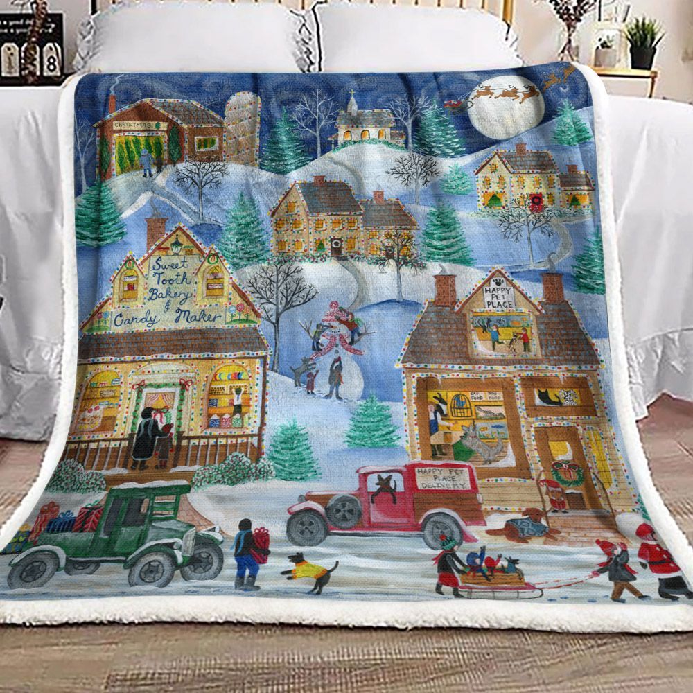 Christmas Sherpa Fleece Blanket