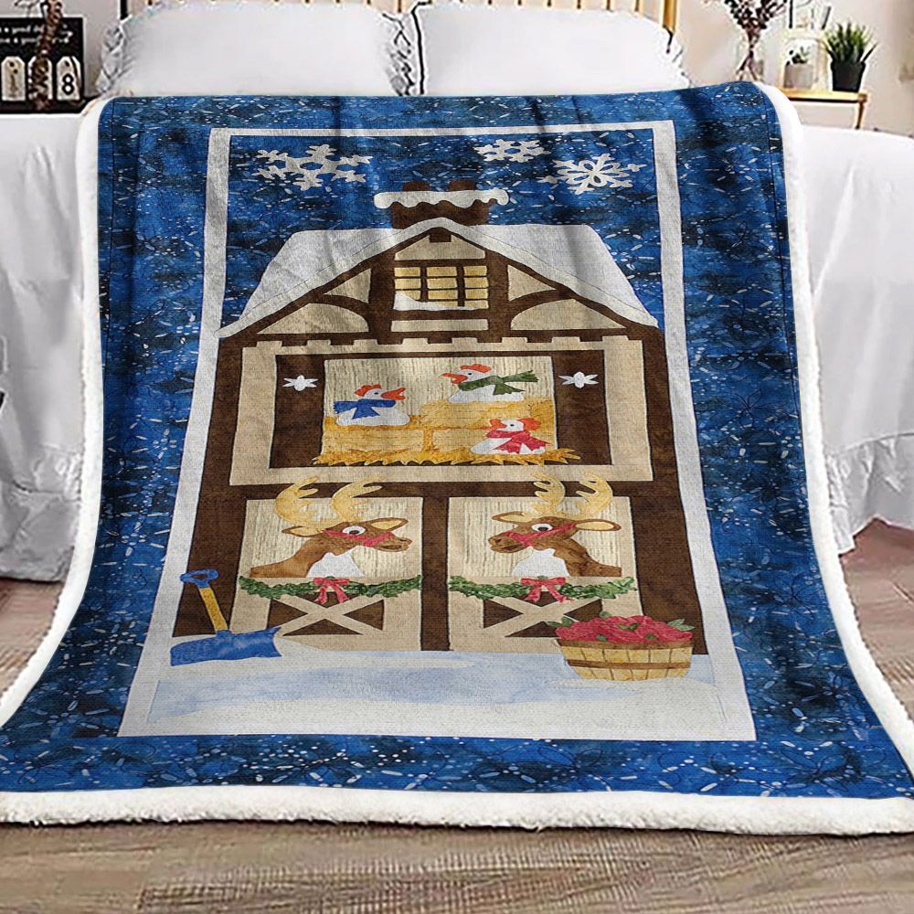Christmas Sherpa Fleece Blanket