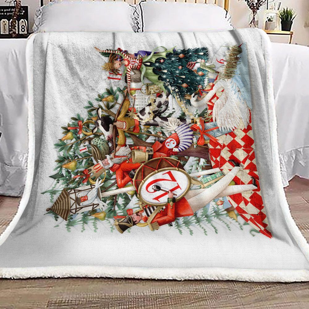 Christmas Sherpa Fleece Blanket