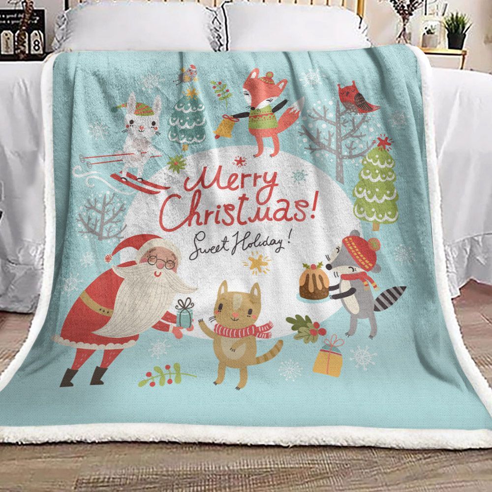 Christmas Sherpa Fleece Blanket