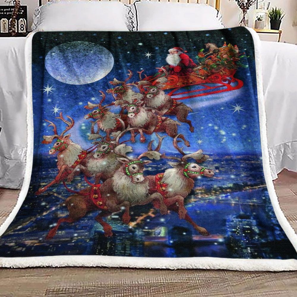 Christmas Sherpa Fleece Blanket