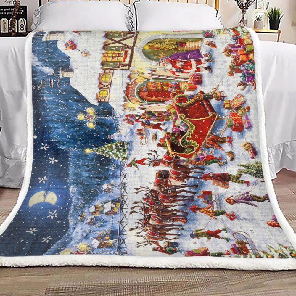 Christmas Sherpa Fleece Blanket