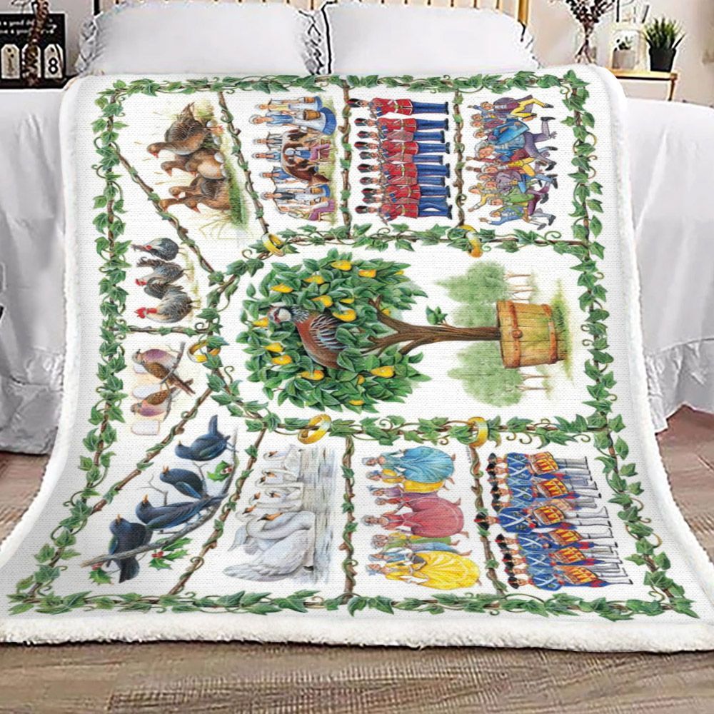 Christmas Sherpa Fleece Blanket