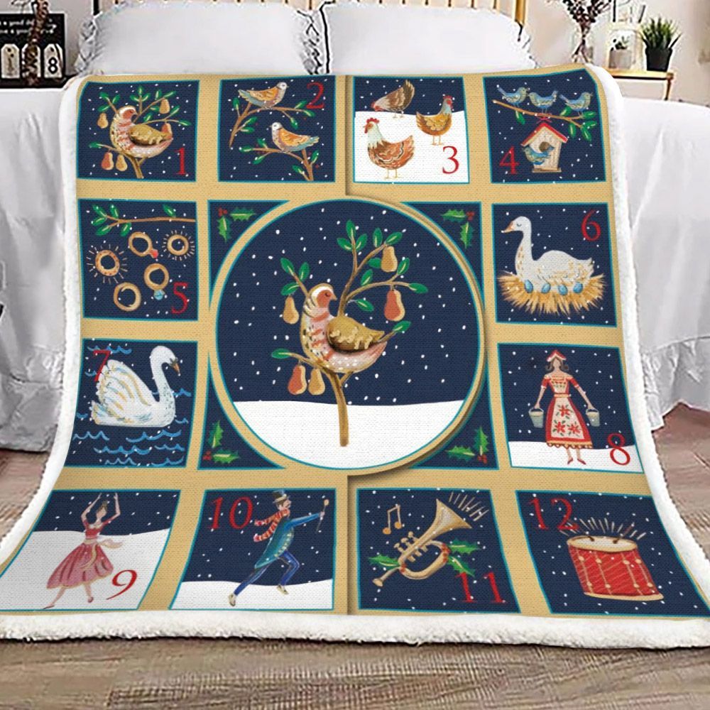 Christmas Sherpa Fleece Blanket