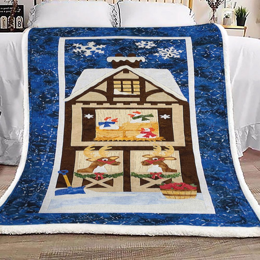 Christmas Sherpa Fleece Blanket