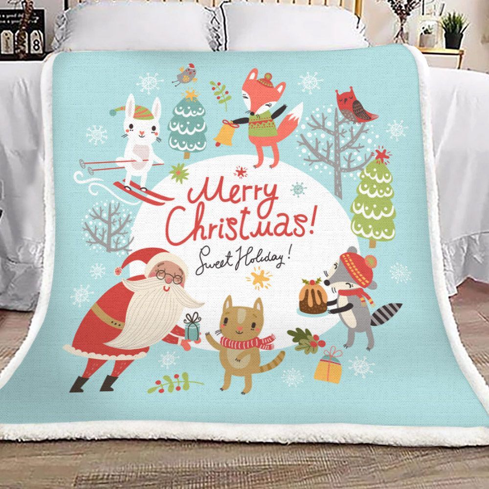 Christmas Sherpa Fleece Blanket