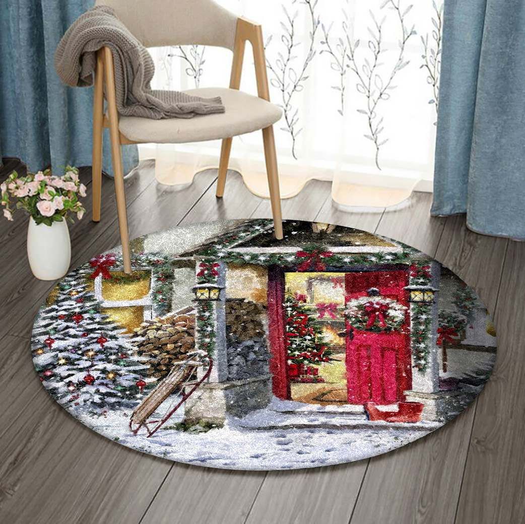 Christmas Round Carpet