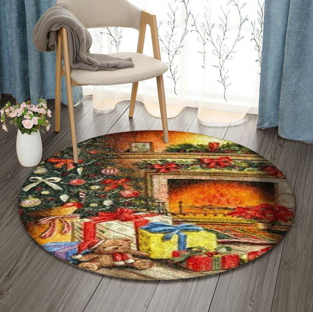 Christmas Round Carpet