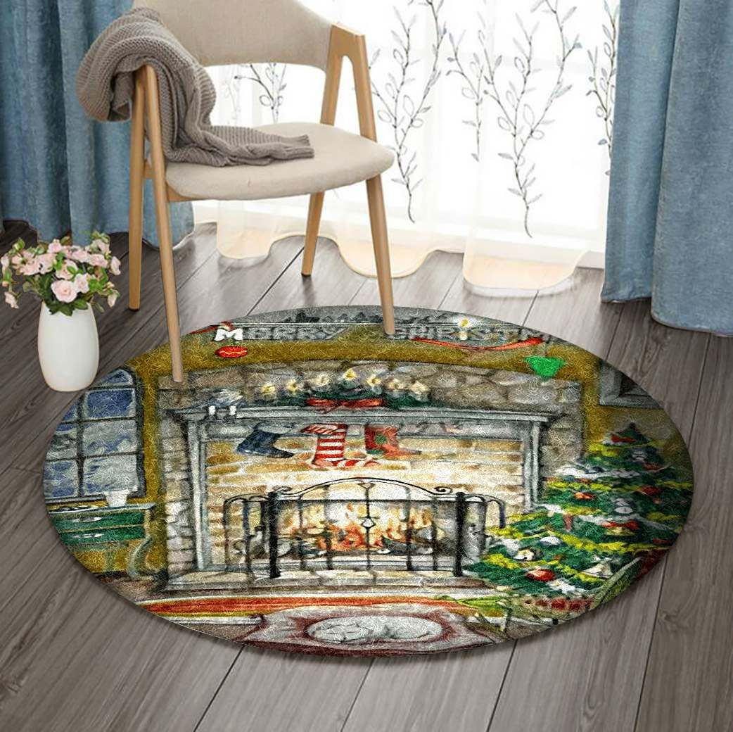Christmas Round Carpet