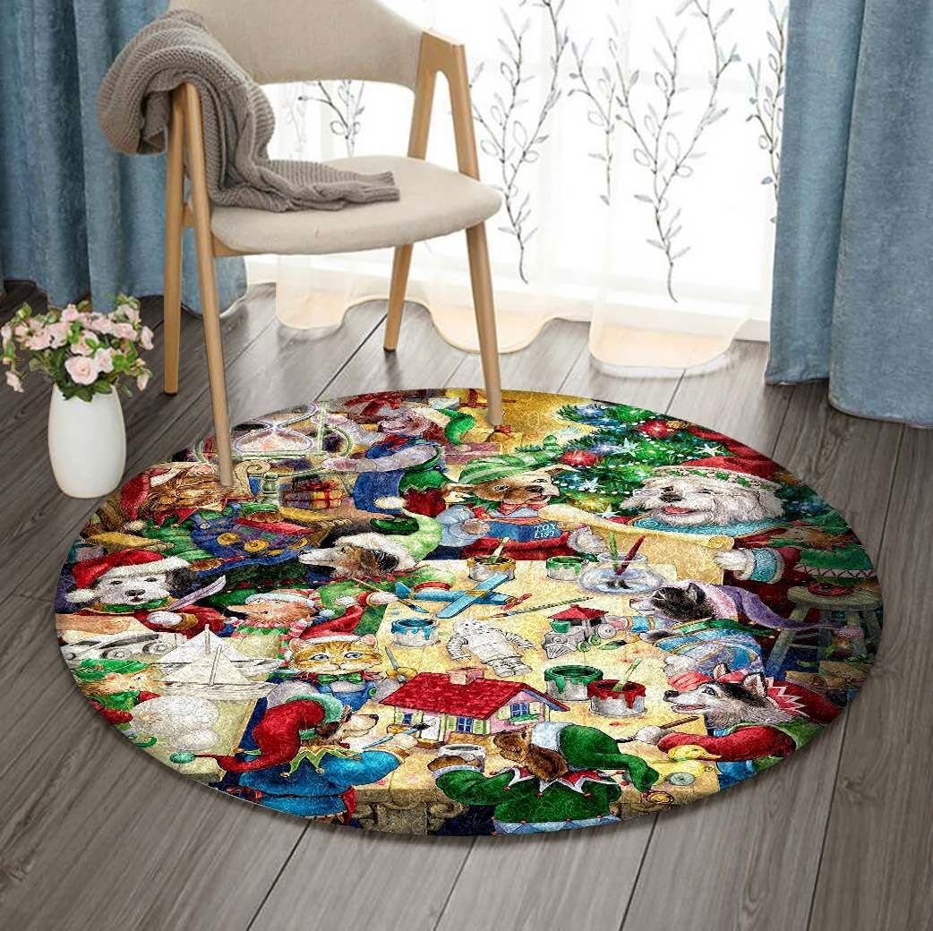 Christmas Round Carpet