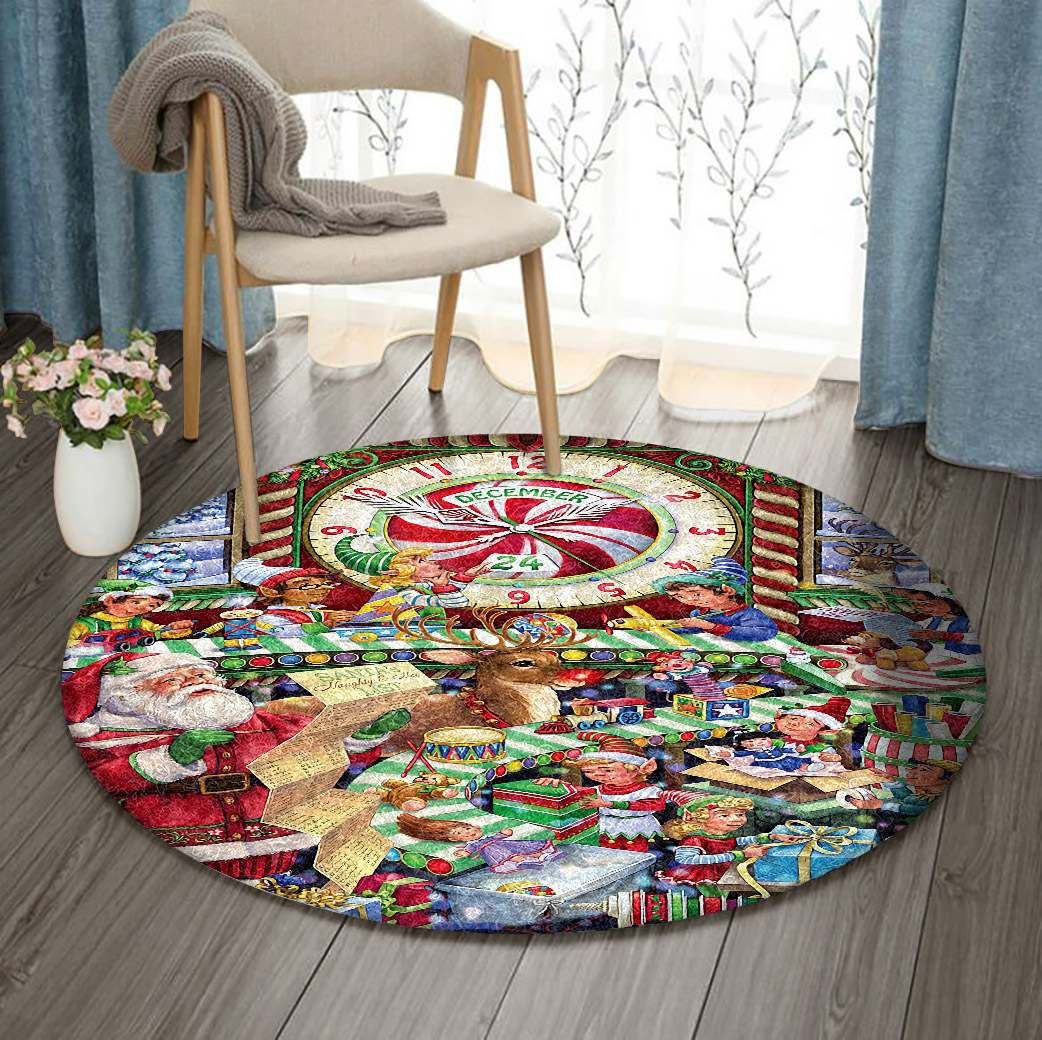 Christmas Round Carpet