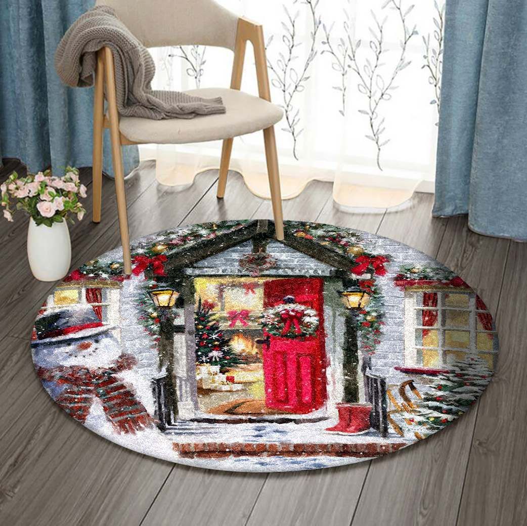 Christmas Round Carpet