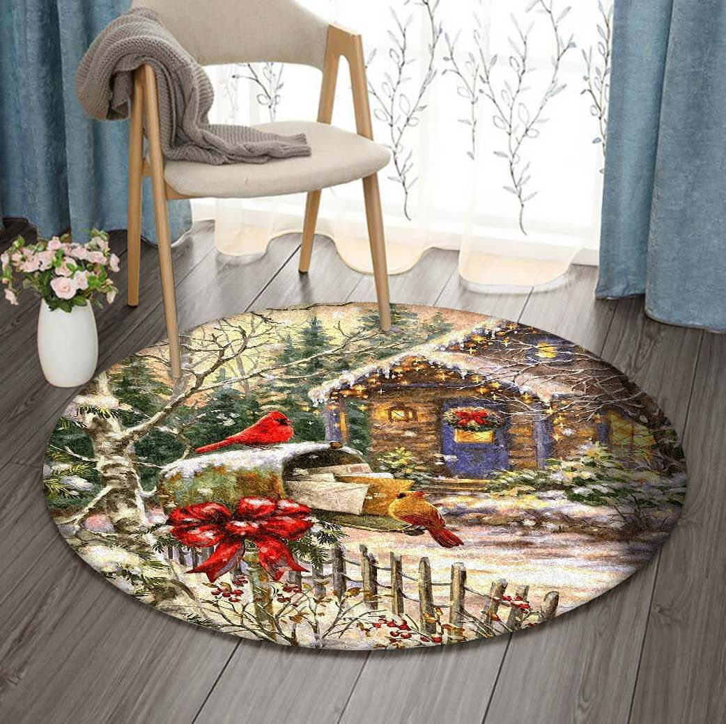 Christmas Round Carpet