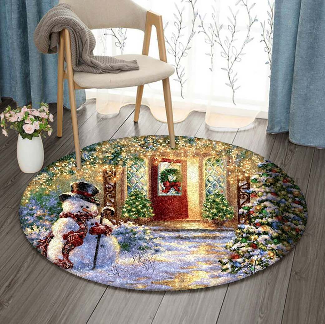 Christmas Round Carpet