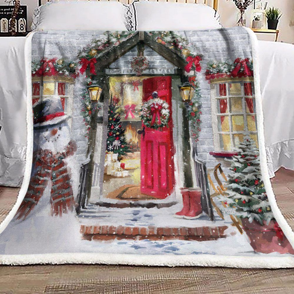 Christmas Sherpa Fleece Blanket