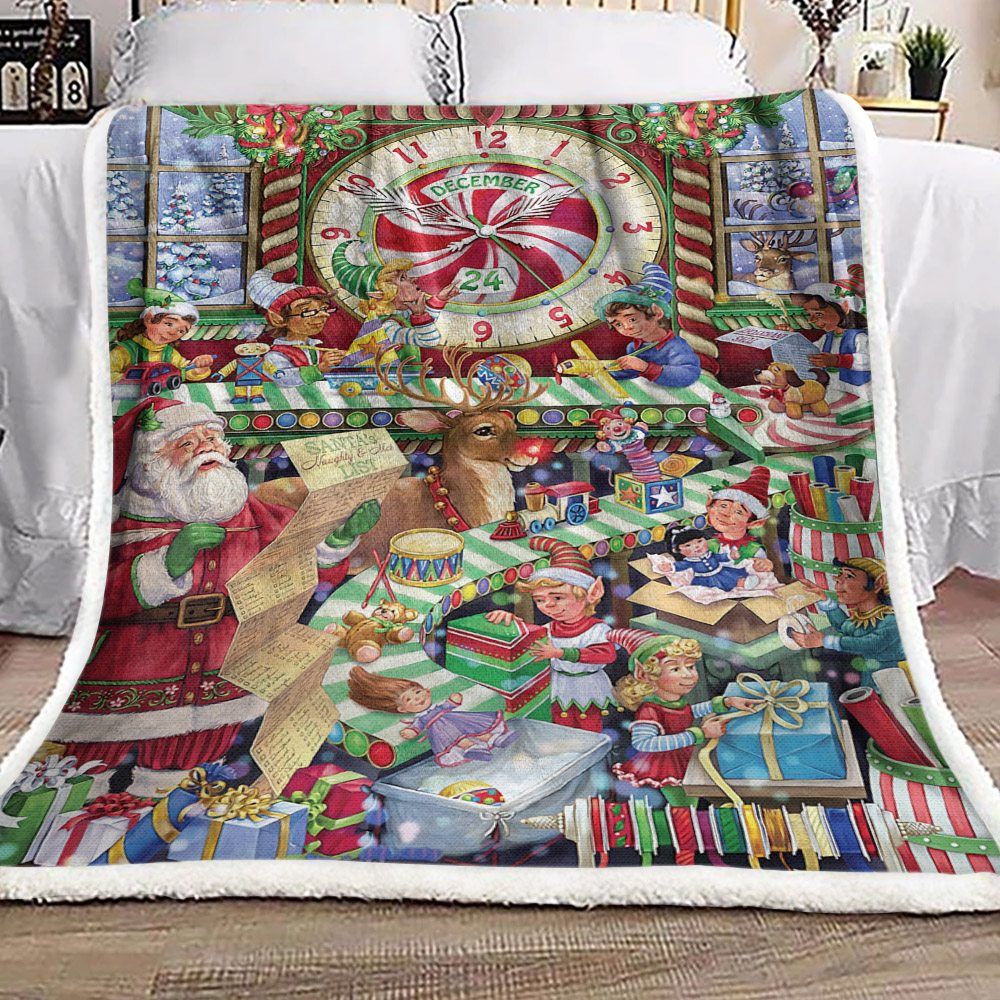 Christmas Sherpa Fleece Blanket