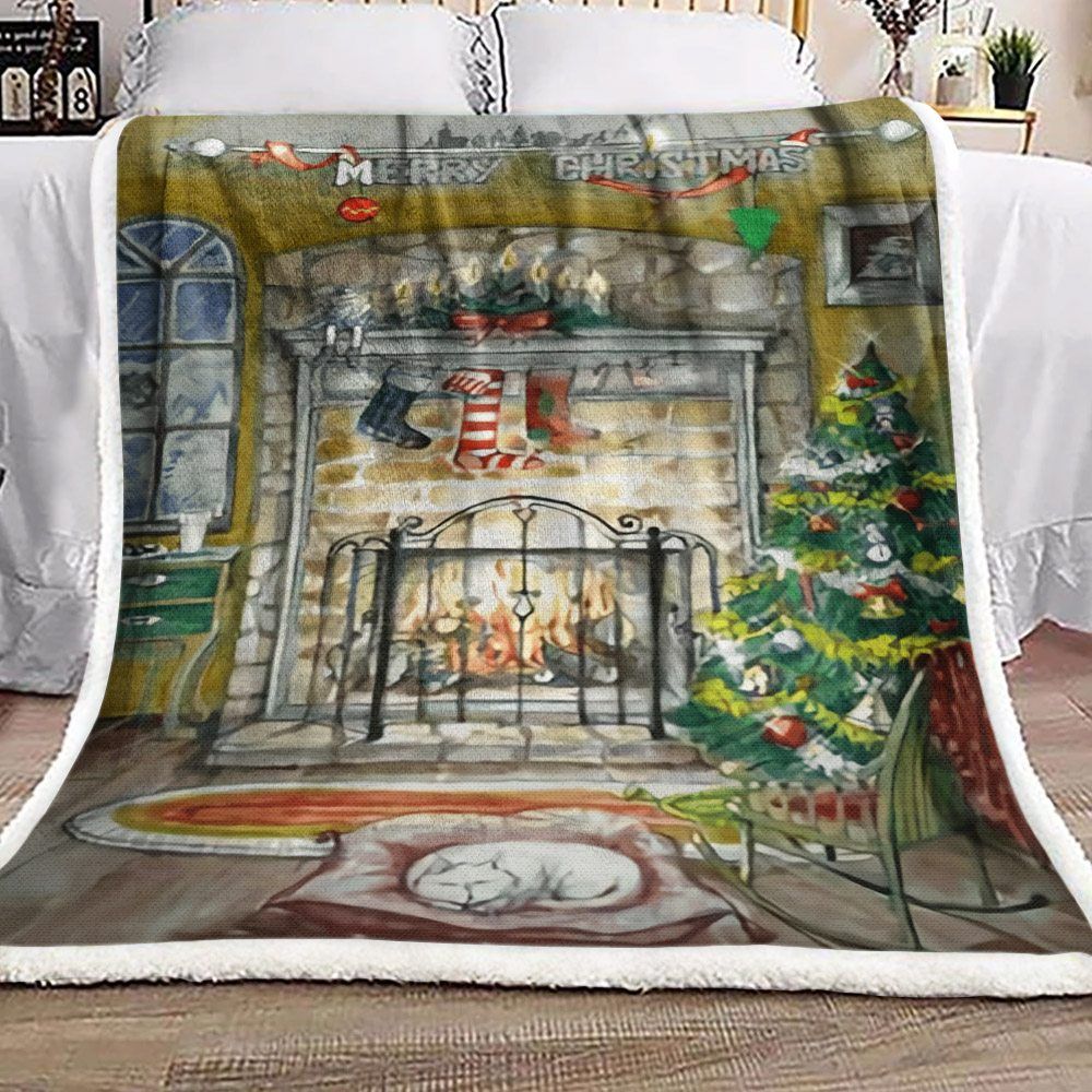 Christmas Sherpa Fleece Blanket