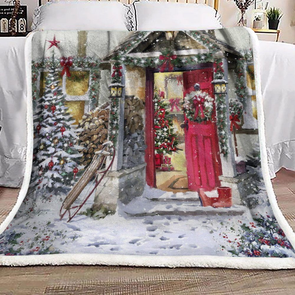 Christmas Sherpa Fleece Blanket