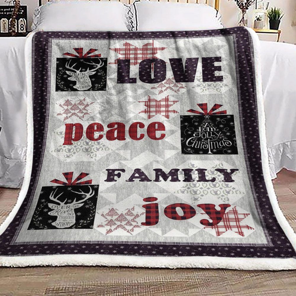 Christmas Sherpa Fleece Blanket
