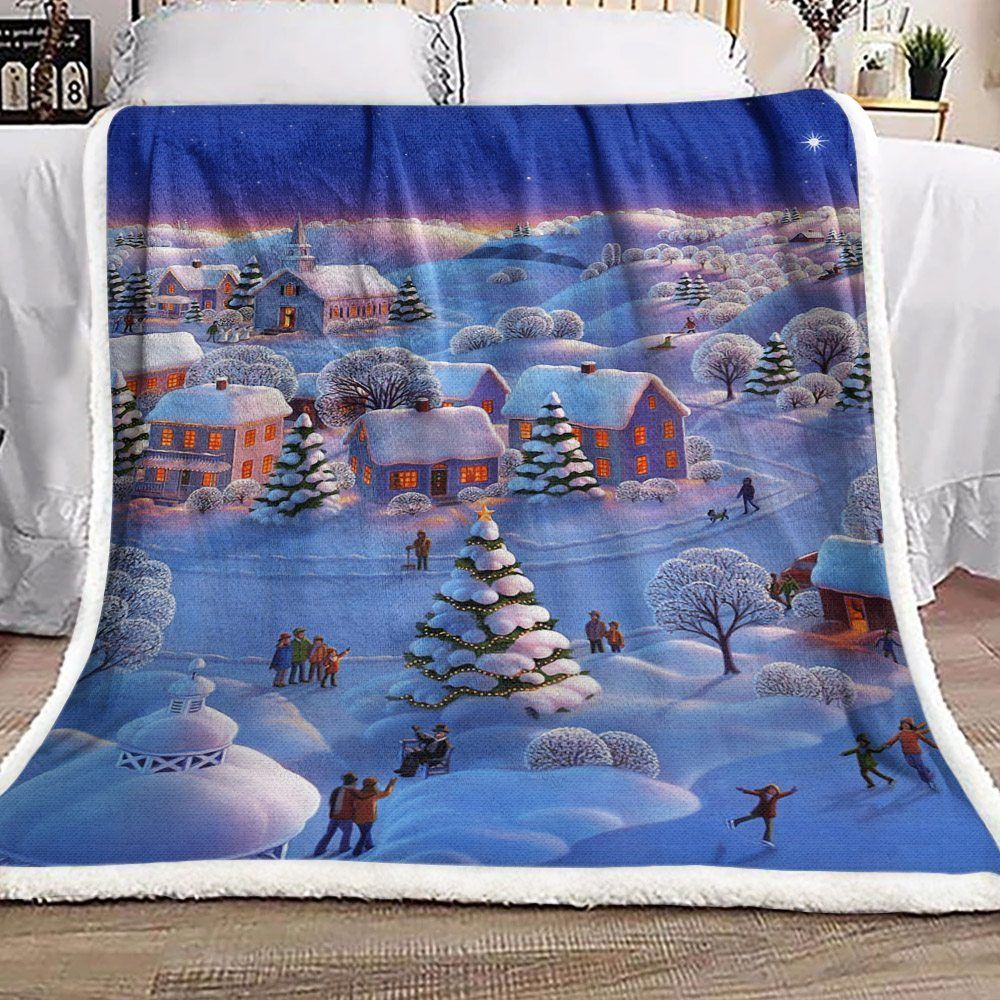 Christmas Sherpa Fleece Blanket