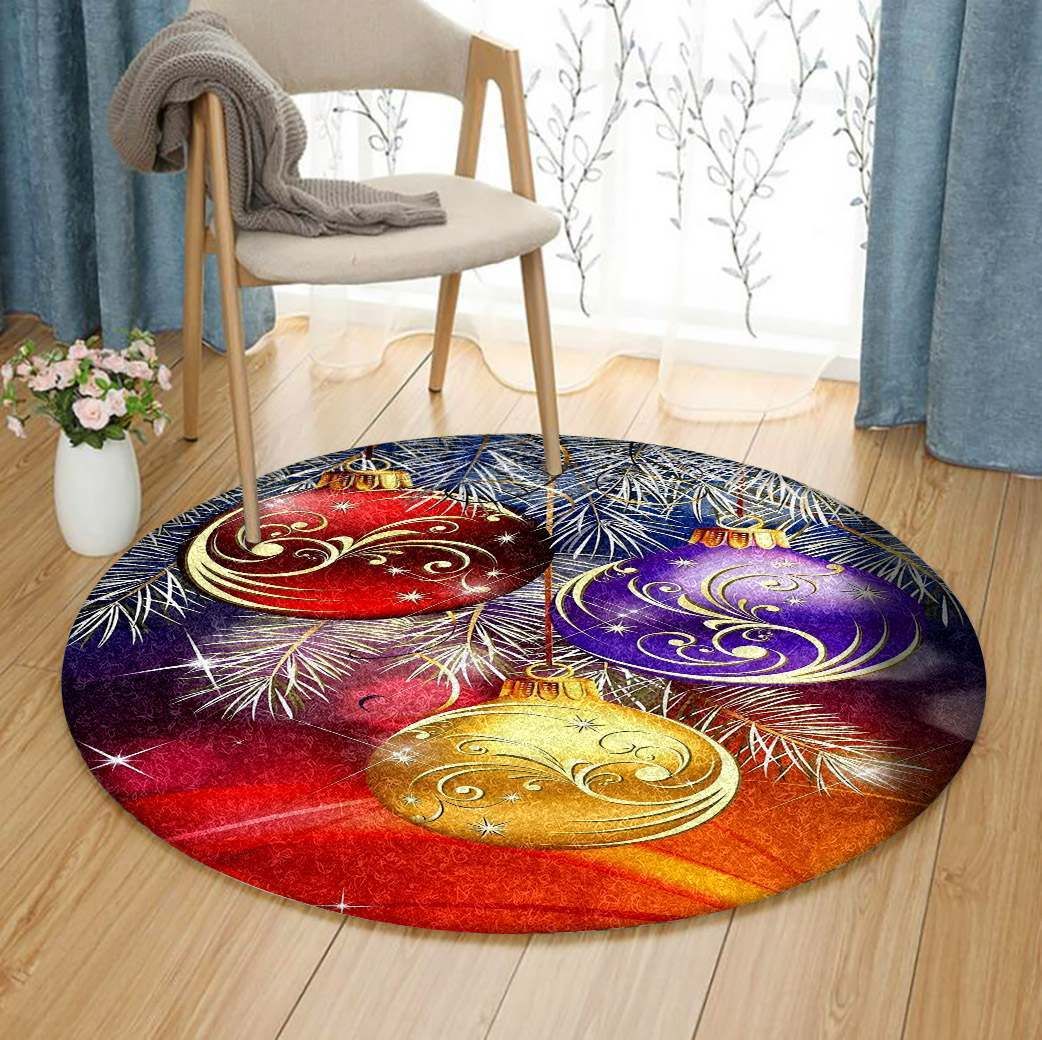 Christmas Round Carpet