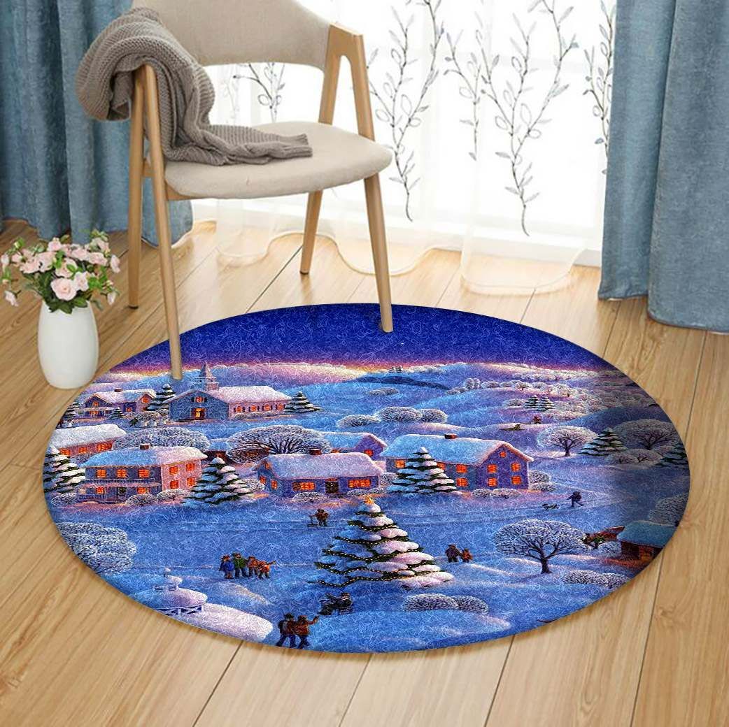 Christmas Round Carpet