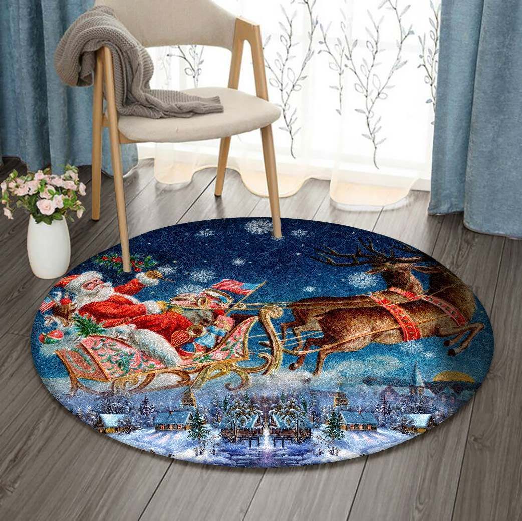 Christmas Round Carpet