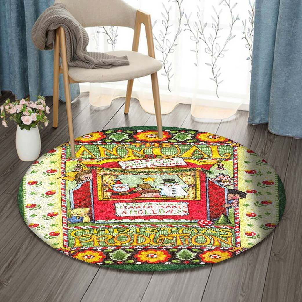 Christmas Round Carpet
