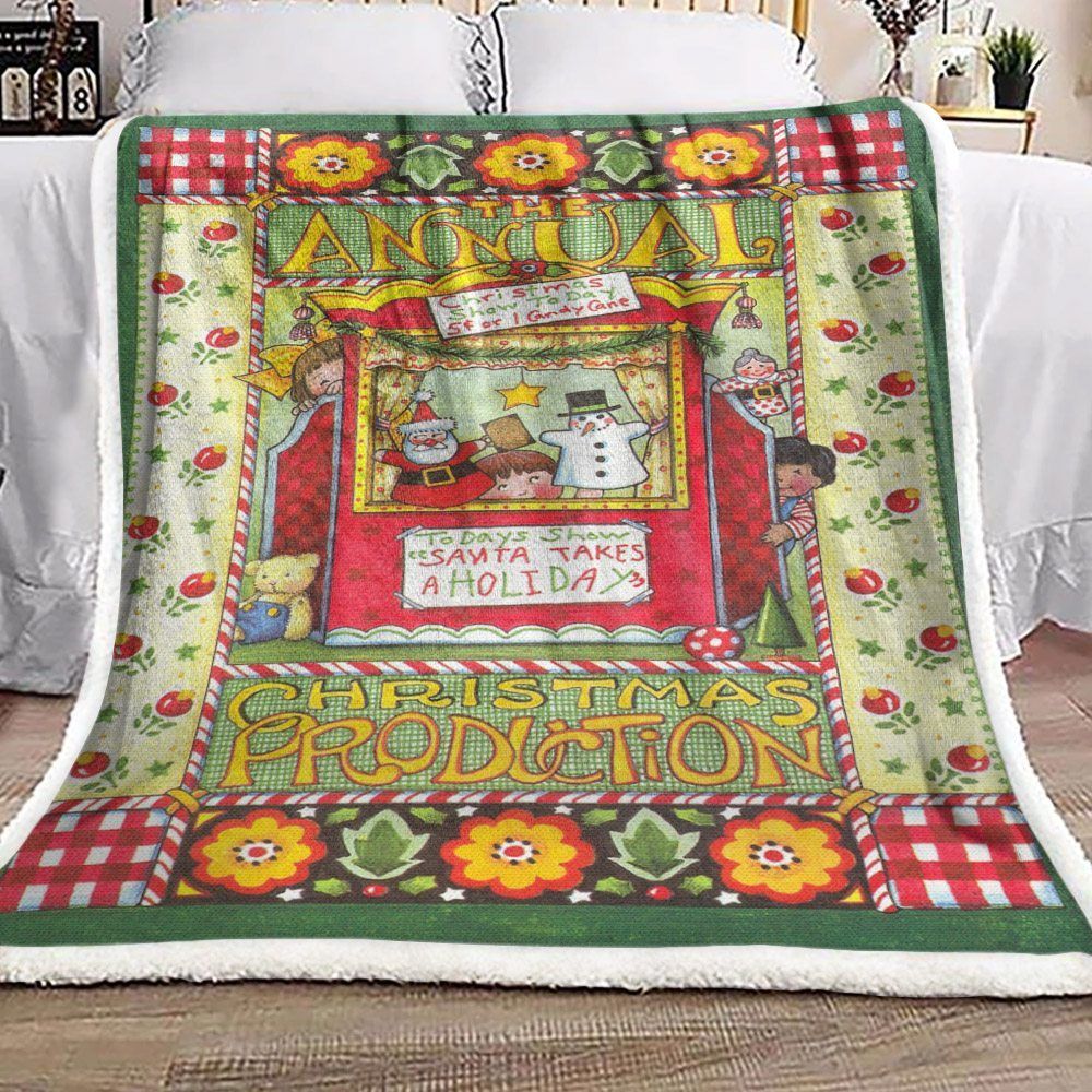Christmas Sherpa Fleece Blanket