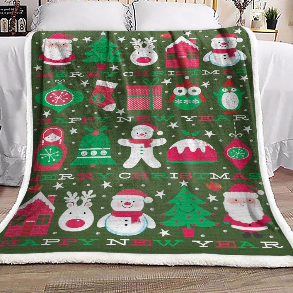 Christmas Sherpa Fleece Blanket