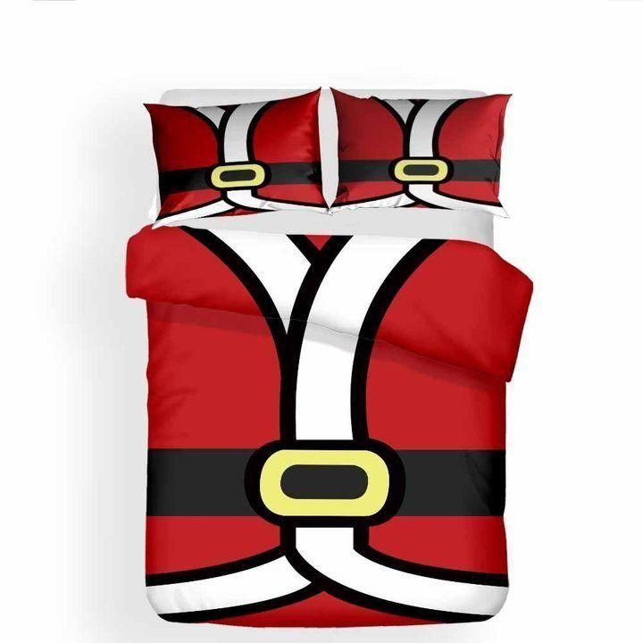 Christmas Outfit Red And White Bedding Set