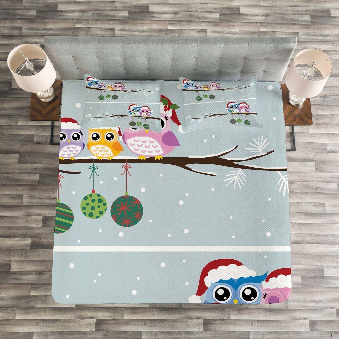 Christmas Owl Bedding Set