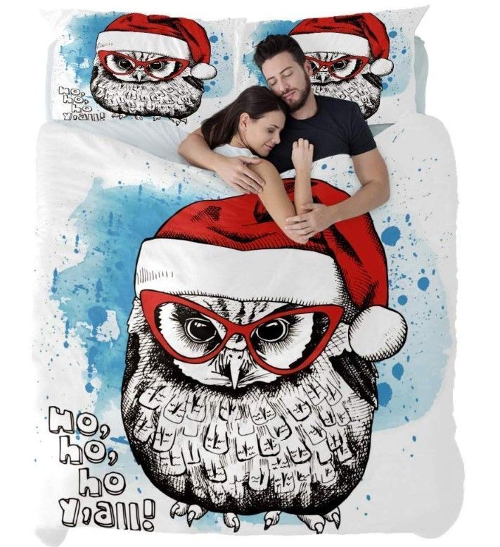 Christmas Owl Bedding Set