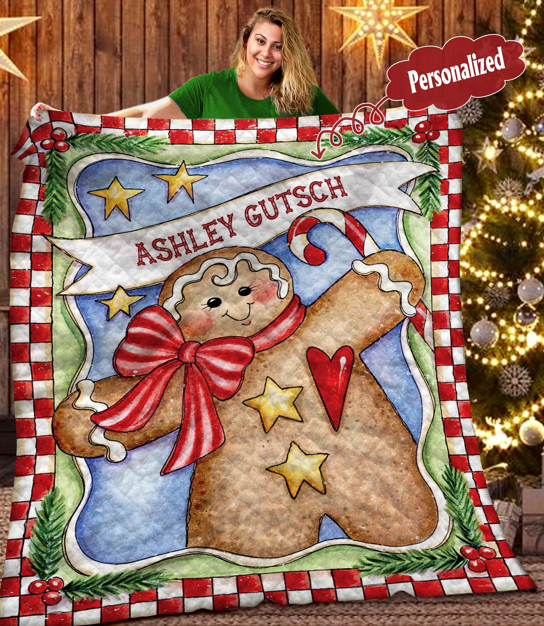 Christmas Personalized DTH121106HD Quilt Blanket