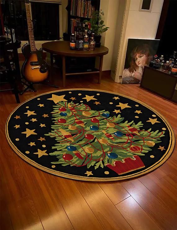 Christmas Round Carpet