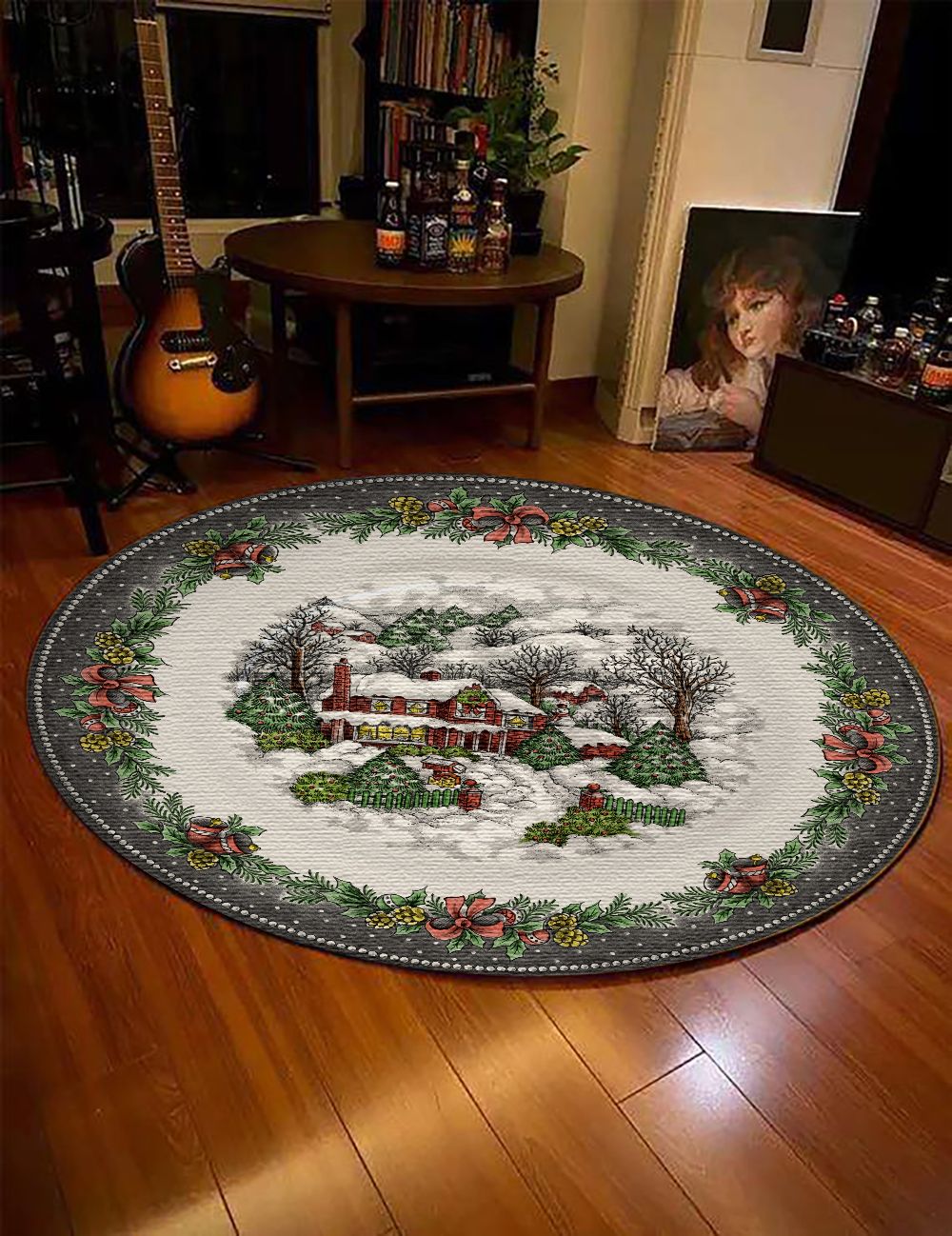 Christmas Round Carpet