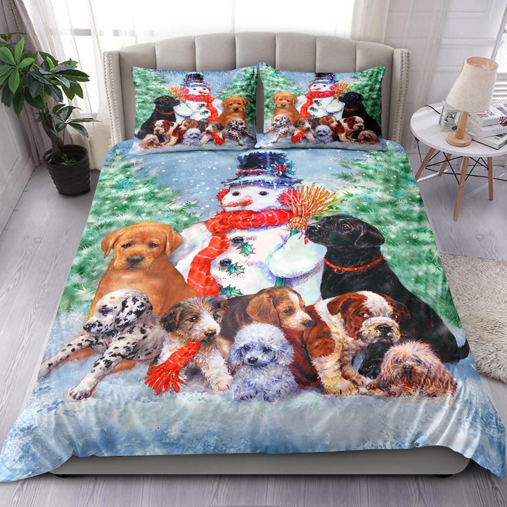 Christmas Puppy Dog Bedding Set