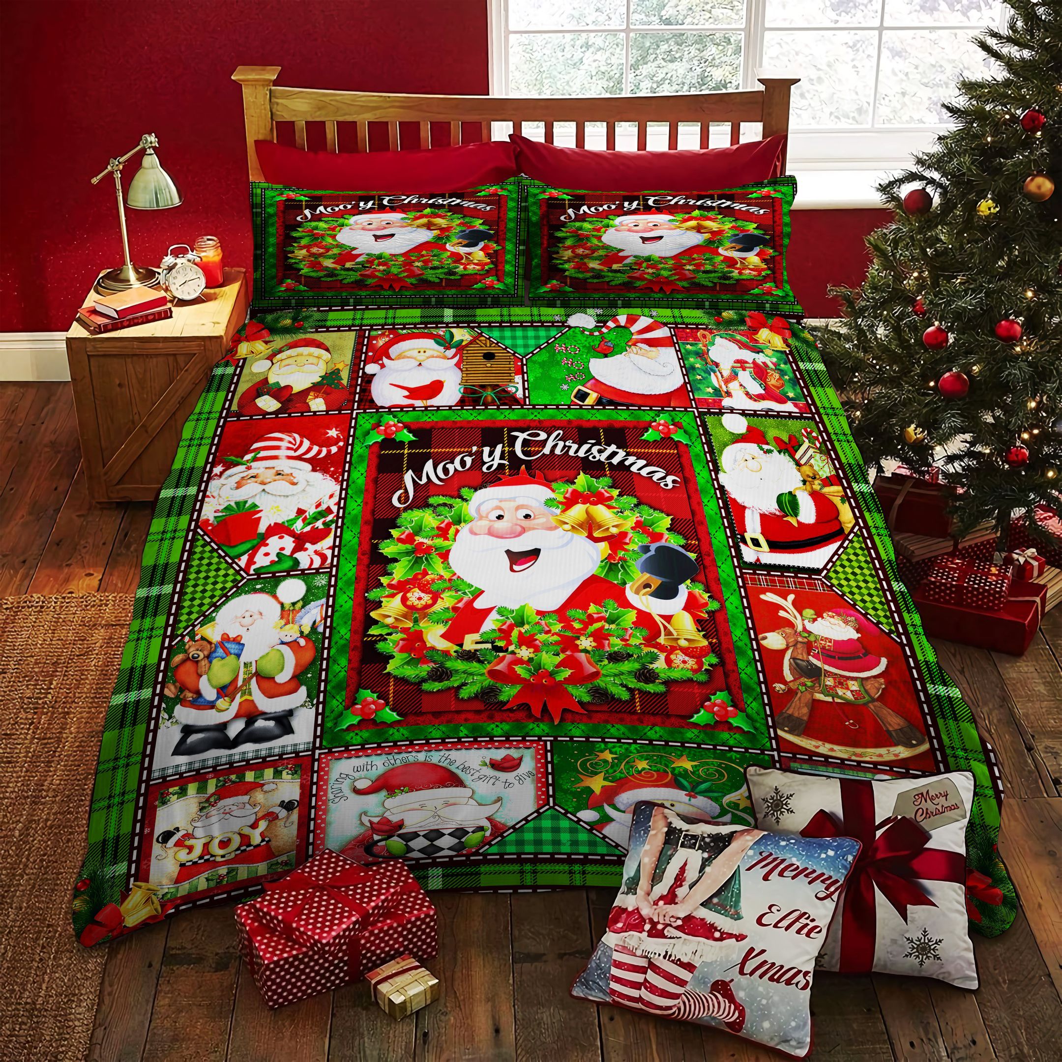 Christmas Santa Bedding Set