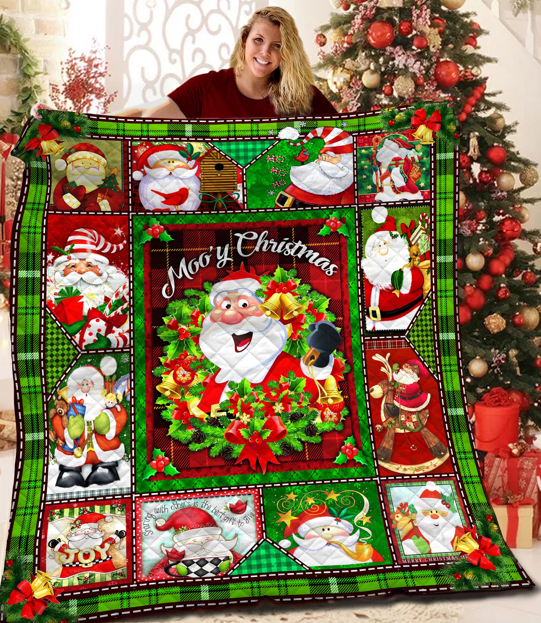 Christmas Santa BBB2310201MH Quilt Blanket