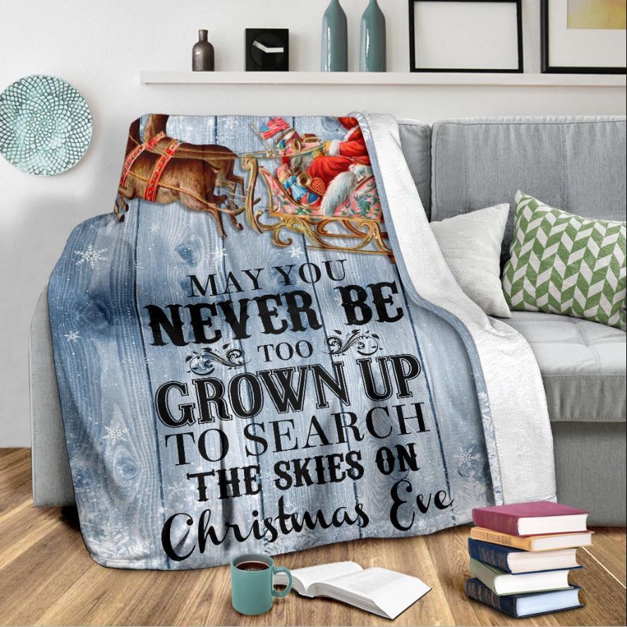 Christmas Santa Claus Sherpa Fleece Blanket