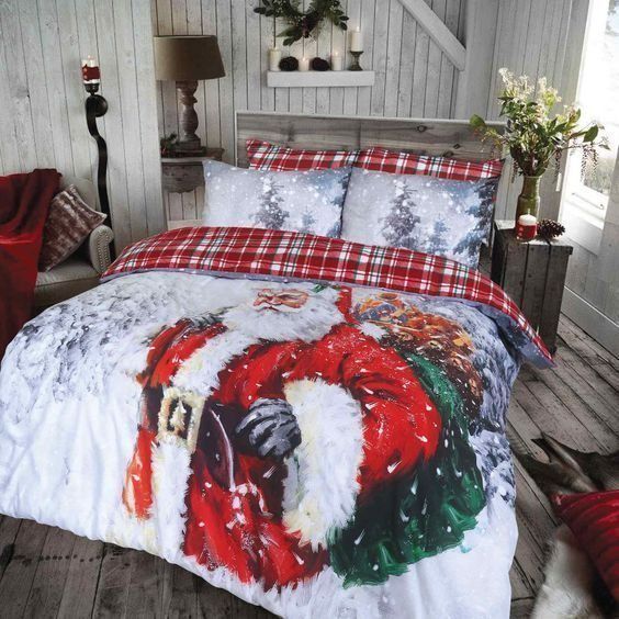 Christmas Santa Claus Bedding Set